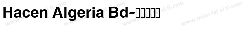 Hacen Algeria Bd字体转换